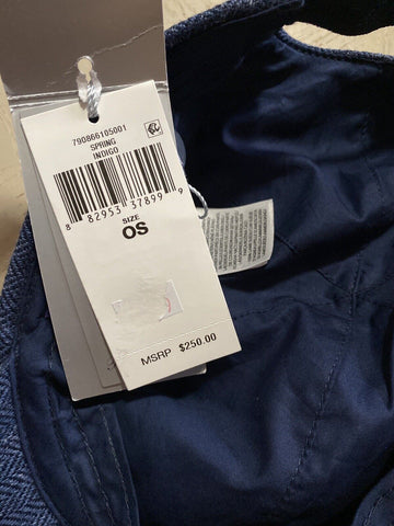 NWT Ralph Lauren Бейсбольная кепка с фиолетовым логотипом, синяя шляпа, один размер, Италия