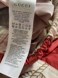 Новые мужские спортивные брюки Gucci за 1300 долларов, красные/разноцветные, размер 34, США, Италия