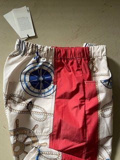 Новые мужские спортивные брюки Gucci за 1300 долларов, красные/разноцветные, размер 34, США, Италия