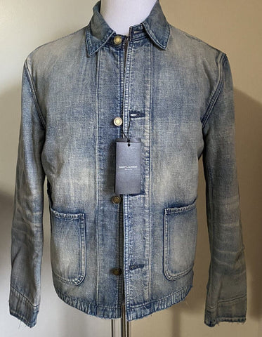 Новая мужская джинсовая куртка Saint Laurent Fifties Sun Dirty Blue M за $1650