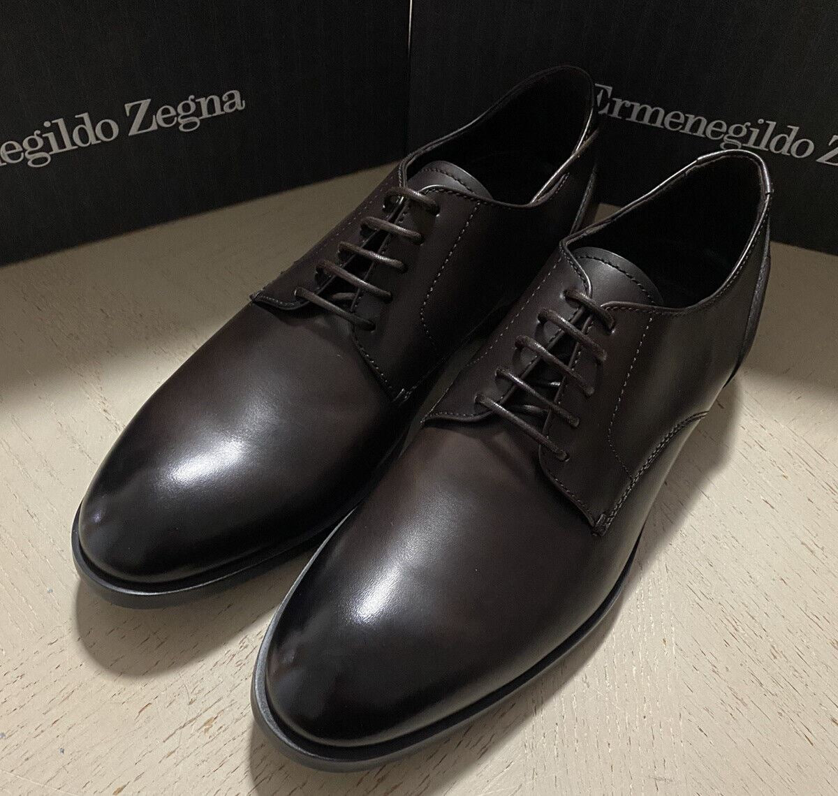 New $675 Ermenegildo Zegna Dress Shoes MD Brown 10.5 US ( 43.5 Eu ) Italy
