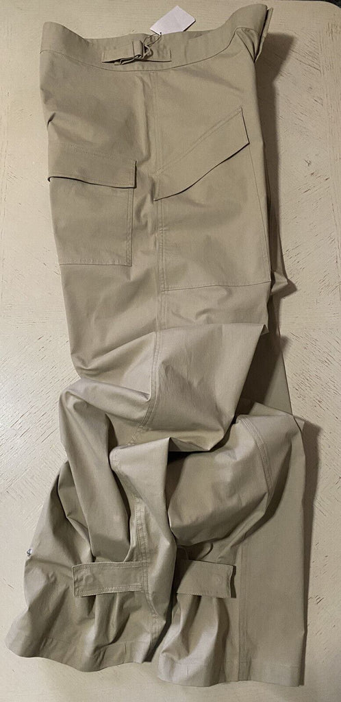 NWT $890 Bottega Veneta Mens Stretch Light Cotton Pants Sand/LT Brown 34 US/50 E