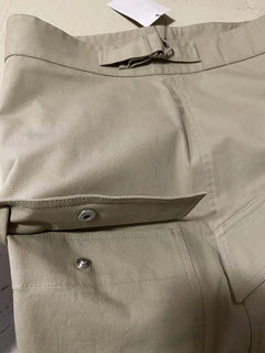 NWT $890 Bottega Veneta Mens Stretch Light Cotton Pants Sand/LT Brown 34 US/50 E