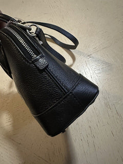 Neue BALENCIAGA XXS Paris Logo Leder-Top-Griff-Tasche Schwarz/Weiß Italien