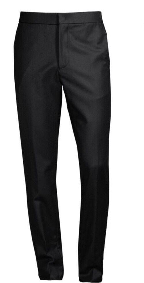 New $965 LORO PIANA Slim-Fit Virgin Wool & Cashmere Pants Dark Brown 36 US/52 E