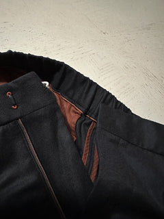 Neu $965 LORO PIANA Slim-Fit Hose aus Schurwolle und Kaschmir Dunkelbraun 36 US/52 E