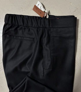 Neu $965 LORO PIANA Slim-Fit Hose aus Schurwolle und Kaschmir Dunkelbraun 36 US/52 E