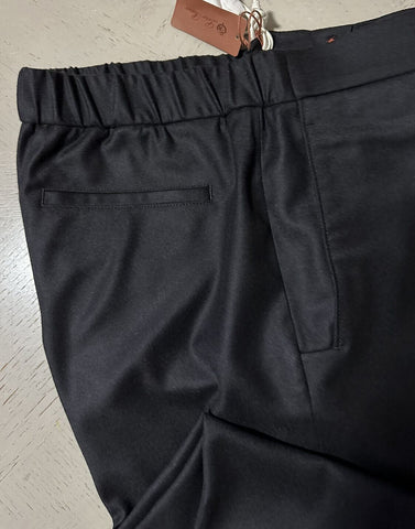 Neu $965 LORO PIANA Slim-Fit Hose aus Schurwolle und Kaschmir Dunkelbraun 36 US/52 E