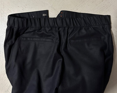 Neu $965 LORO PIANA Slim-Fit Hose aus Schurwolle und Kaschmir Dunkelbraun 36 US/52 E