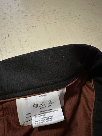Neu $965 LORO PIANA Slim-Fit Hose aus Schurwolle und Kaschmir Dunkelbraun 36 US/52 E
