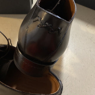 Neue 1250 $ Ermenegildo Zegna Couture Oxford-Lederschuhe DK Braun 12 US Italien