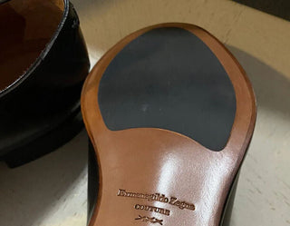 Neue 1250 $ Ermenegildo Zegna Couture Oxford-Lederschuhe DK Braun 12 US Italien