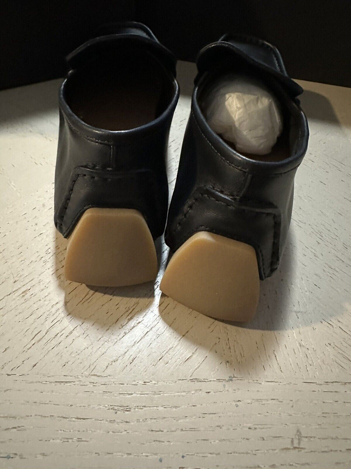 New $670 Bottega Veneta Men Leather Driver Loafers Shoes Black 9.5 US/42.5 Eu
