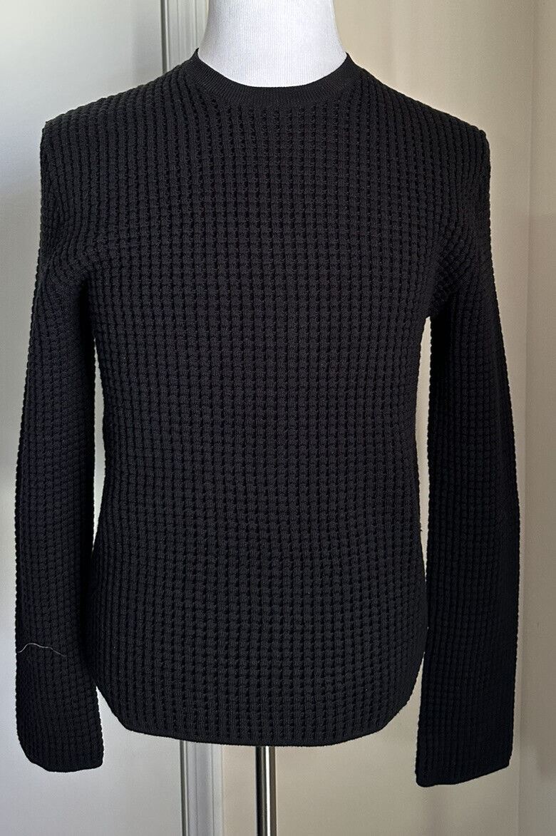 Neu mit Etikett: 1850 $ Bottega Venetta Herren-Pullover mit Rundhalsausschnitt, Schwarz, M, Italien