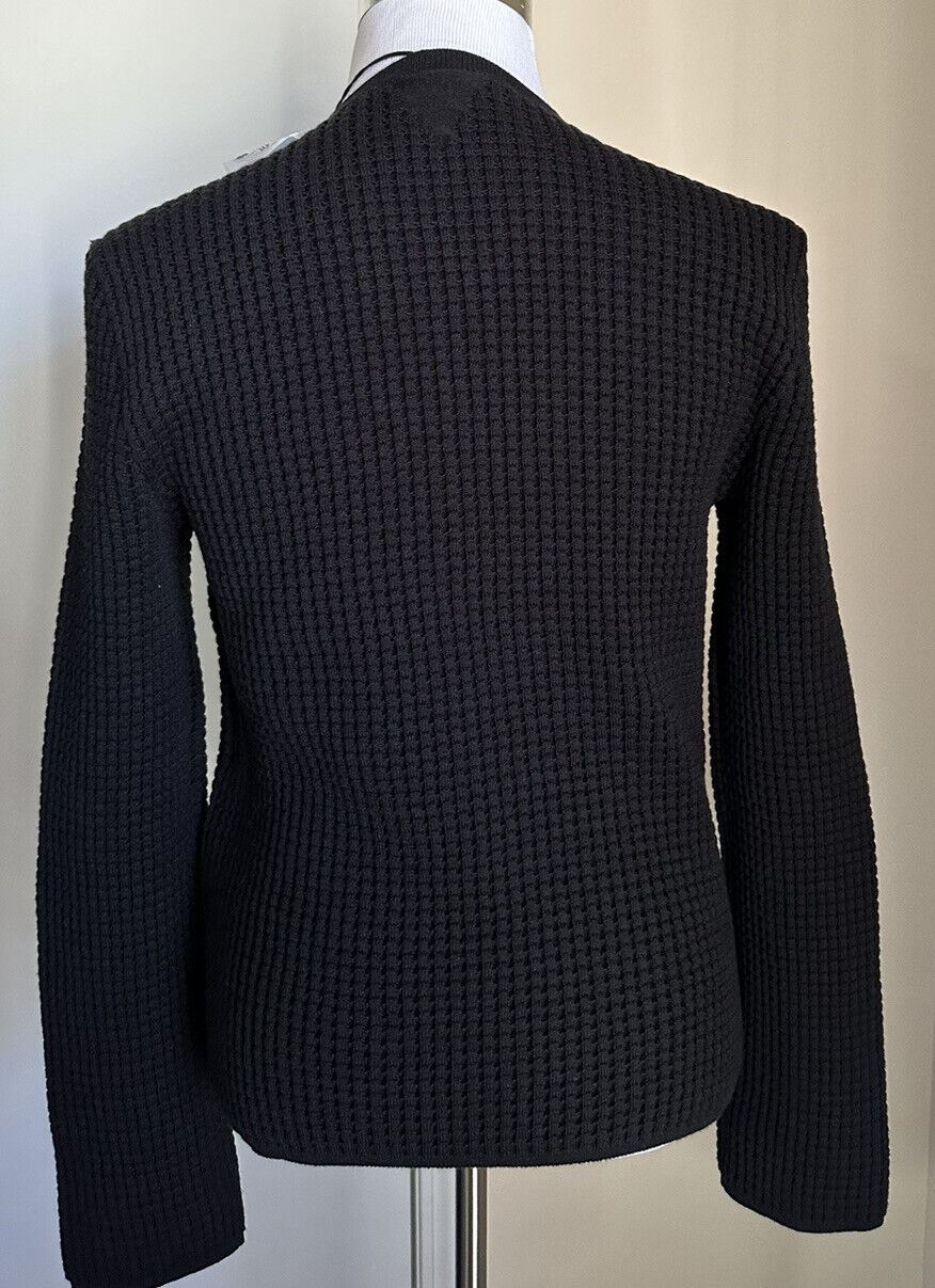 Neu mit Etikett: 1850 $ Bottega Venetta Herren-Pullover mit Rundhalsausschnitt, Schwarz, M, Italien