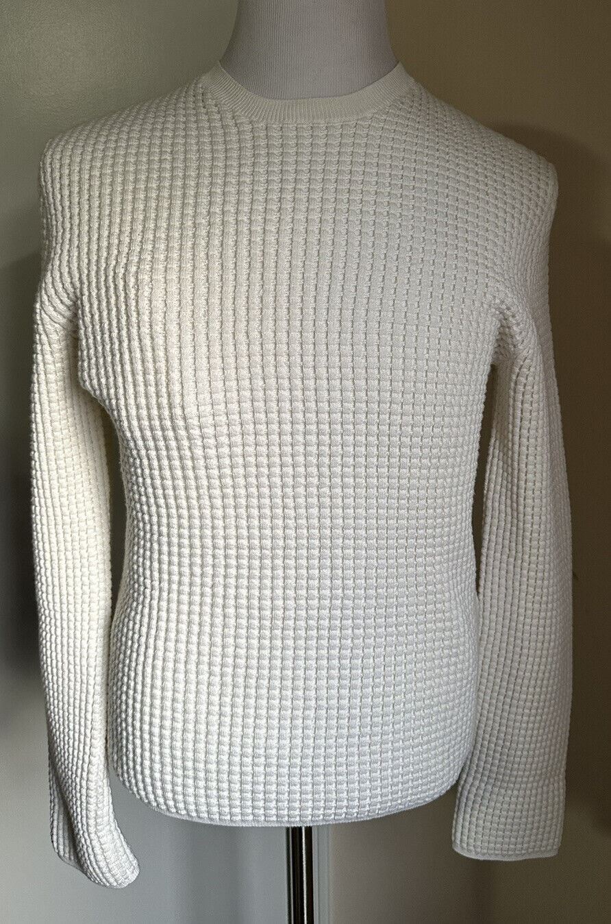 NWT $$1850 Bottega Venetta Men Crewneck Sweater Off White M Italy