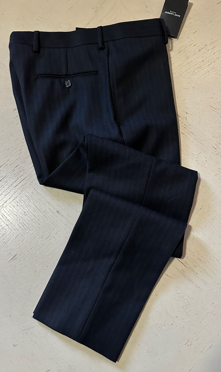 NWT $990 Saint Laurent Men’s Dress Pants Black 30 US ( 46 Eu ) Italy