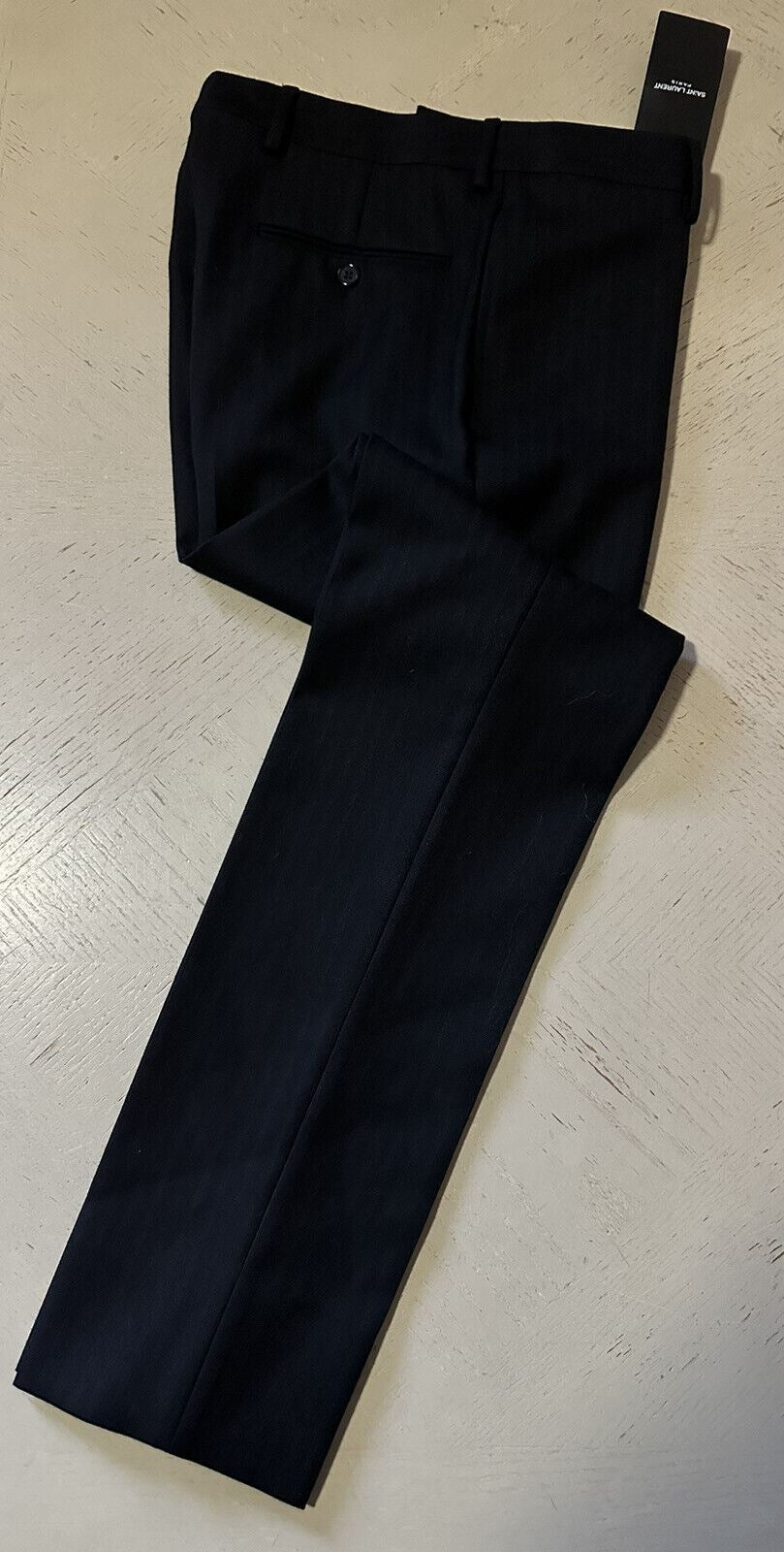 Neu mit Etikett: 990 $ Saint Laurent Herrenanzughose Schwarz 30 US (46 Eu) Italien