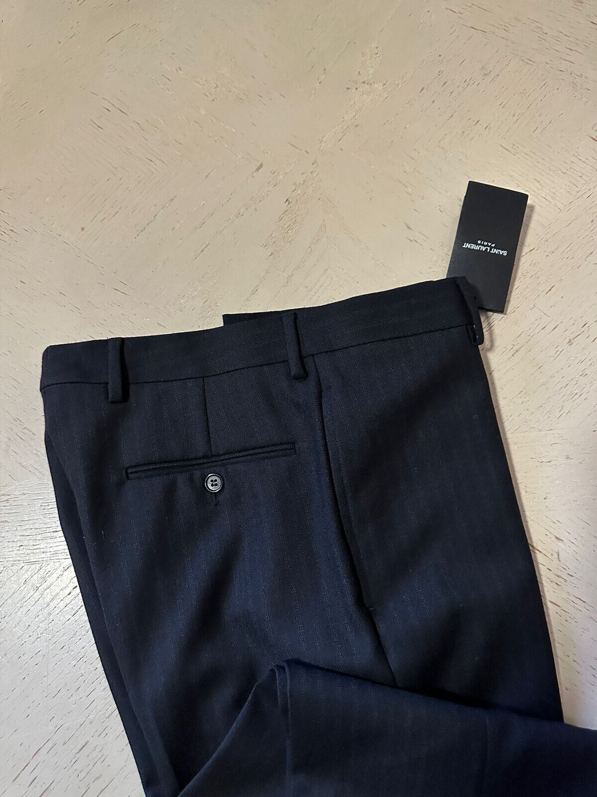 NWT $990 Saint Laurent Men’s Dress Pants Black 30 US ( 46 Eu ) Italy