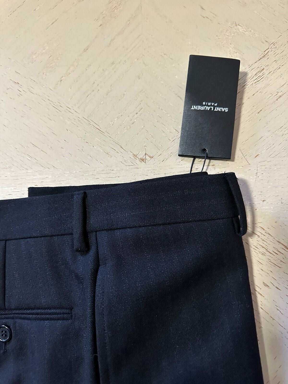 NWT $990 Saint Laurent Men’s Dress Pants Black 30 US ( 46 Eu ) Italy