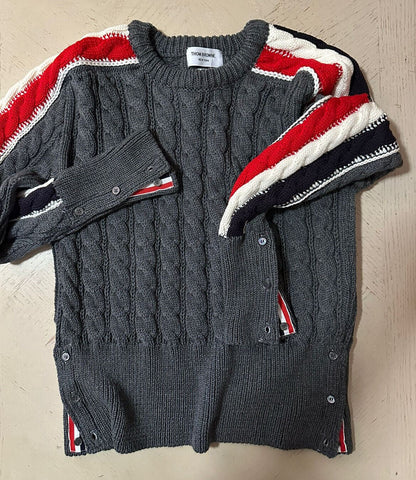 NWT Thom Browne Men Cable Knit Merino Wool Sweater DK Gray Size M ( 2 ) Ireland