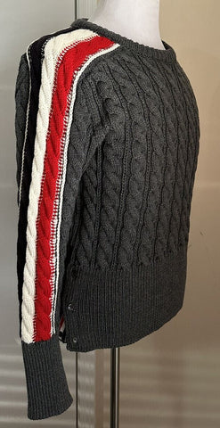 NWT Thom Browne Men Cable Knit Merino Wool Sweater DK Gray Size M ( 2 ) Ireland