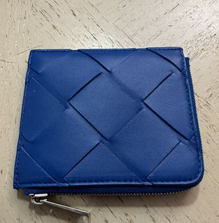 Neu $ 520 Bottega Veneta Herren-Geldbörse mit Reißverschluss Blau 580283 Italien