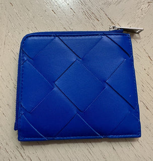 Neu $ 520 Bottega Veneta Herren-Geldbörse mit Reißverschluss Blau 580283 Italien