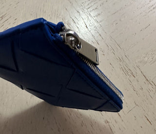 Neu $ 520 Bottega Veneta Herren-Geldbörse mit Reißverschluss Blau 580283 Italien