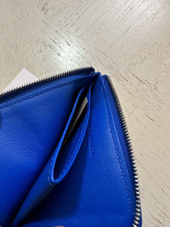 Neu $ 520 Bottega Veneta Herren-Geldbörse mit Reißverschluss Blau 580283 Italien