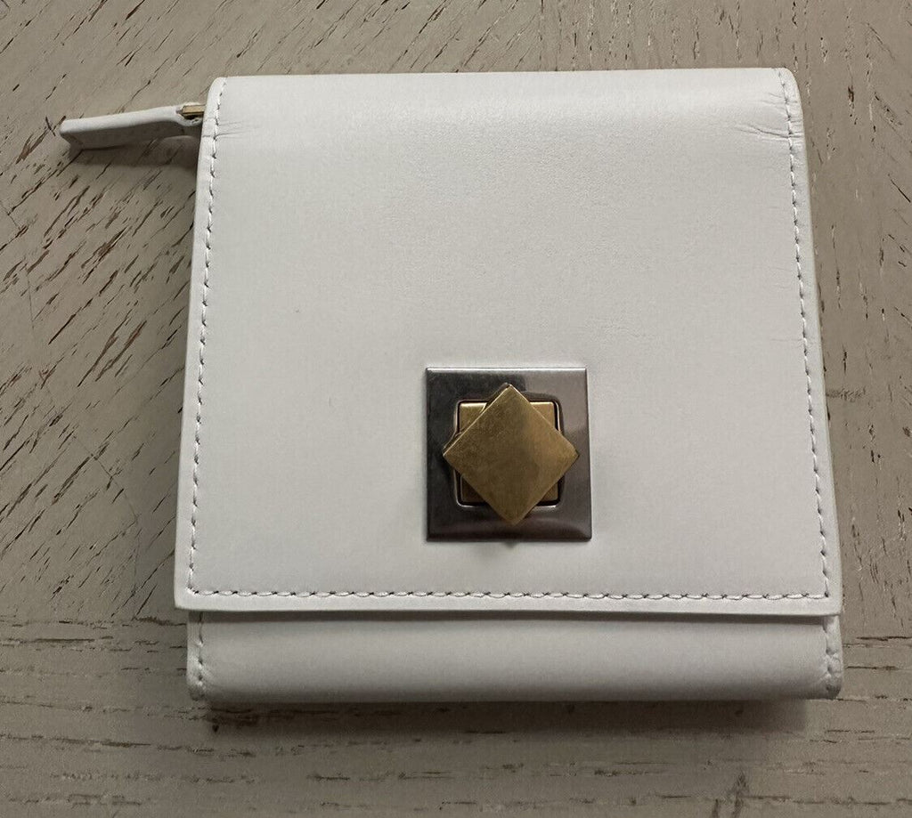 Neu $740 Bottega Veneta Damen Geldbörse Weiß 619066 Italien
