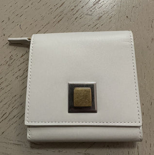 Neu $740 Bottega Veneta Damen Geldbörse Weiß 619066 Italien