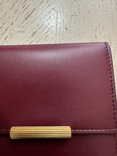 Neu $680 Bottega Veneta Damen Geldbörse Burgund 578752 Italien