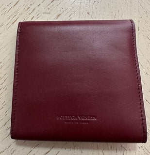 Neu $680 Bottega Veneta Damen Geldbörse Burgund 578752 Italien