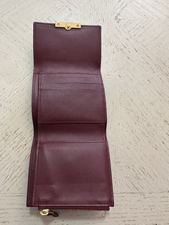 Neu $680 Bottega Veneta Damen Geldbörse Burgund 578752 Italien
