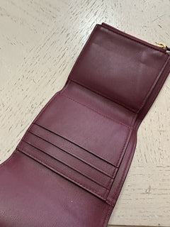 Neu $680 Bottega Veneta Damen Geldbörse Burgund 578752 Italien