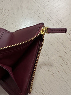 Neu $680 Bottega Veneta Damen Geldbörse Burgund 578752 Italien