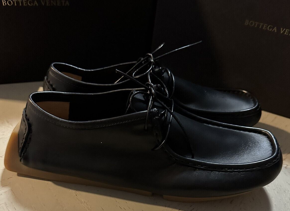New $760 Bottega Veneta Men Leather Driver Loafers Shoes Black 9.5 US/42.5 Eu