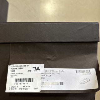 NIB $ 890 Bottega Venetta Herren Light Lux Leder Sandalenschuhe Schwarz 10 US/43