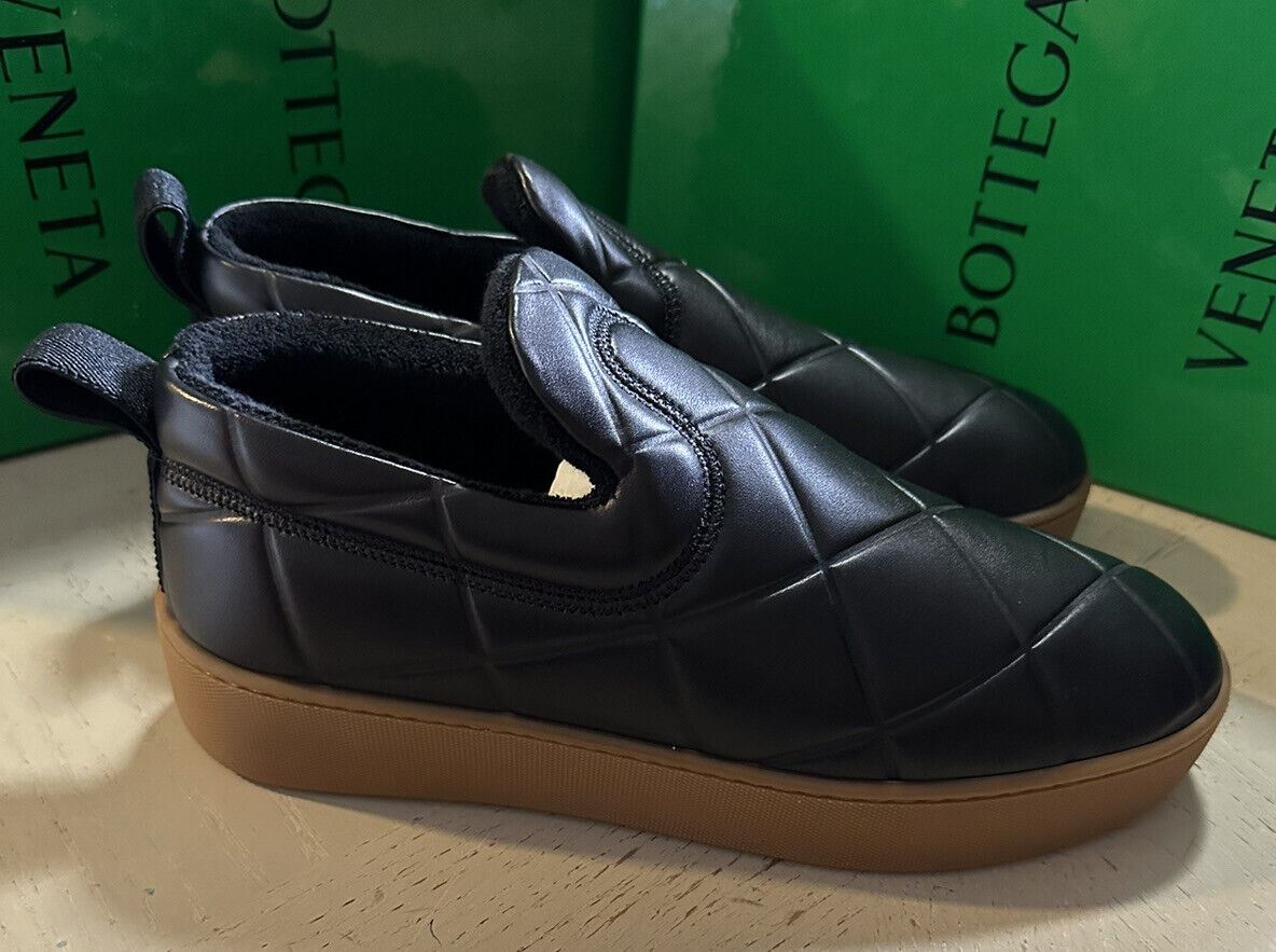 NIB 950 $ Bottega Veneta Herren Leder-Sneaker-Schuhe Schwarz 8 US/41 Eu