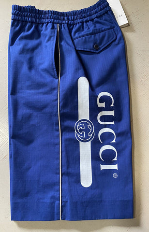 NWT $1450 Gucci Mens Gucci Monogram Short Blue 30 US/46 Eu
