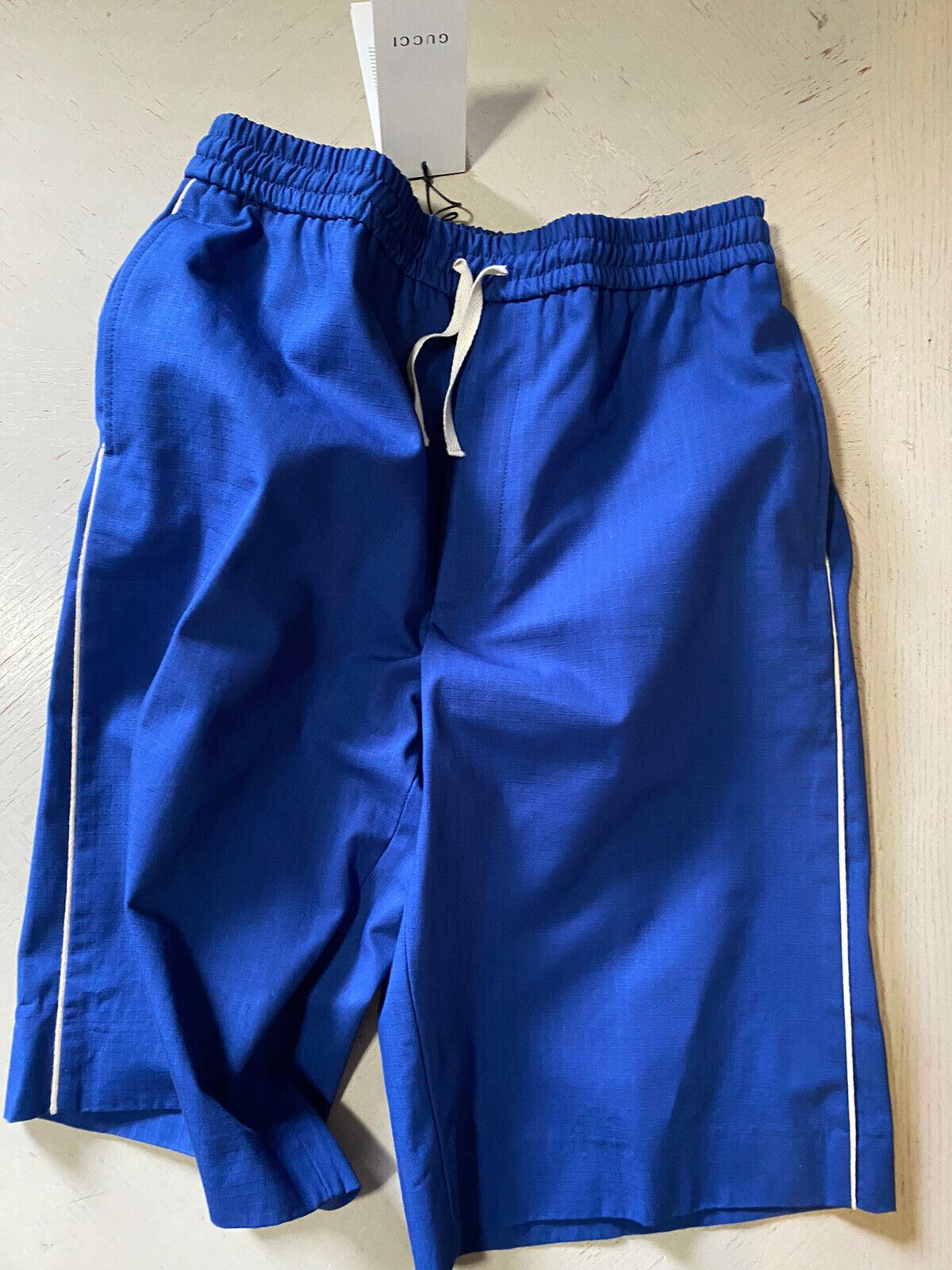 СЗТ $1450 Gucci Мужские шорты Gucci Monogram Синие 30 США/46 ЕС