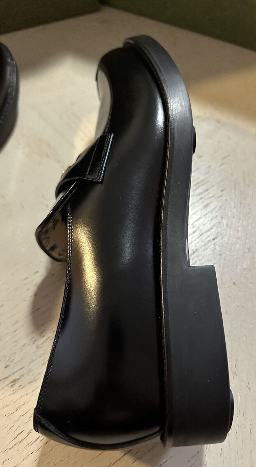 Мужские кожаные лоферы-мокасины Gucci за 1400 долларов США, черные 7 США (6 Gucci)