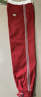 Neue 1300 $ Gucci Herren-Jogginghose aus Militärbaumwolle, Rot, 32 US/48 Eu