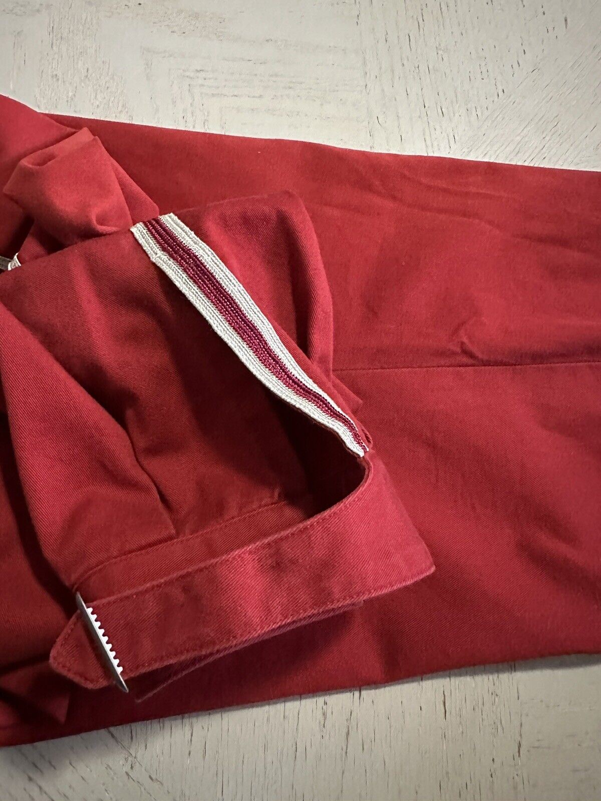 Новые мужские хлопковые спортивные брюки в стиле милитари от Gucci за 1300 долларов, красные, 32 США/48 ЕС