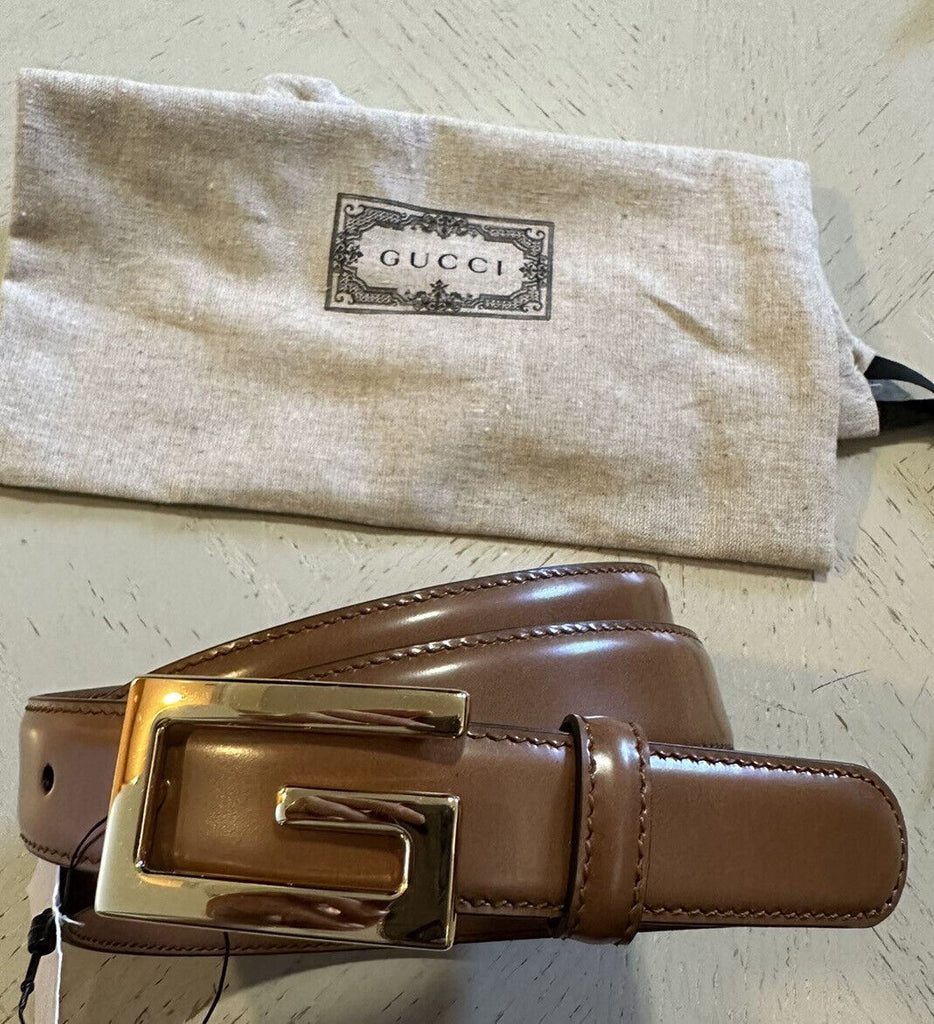 Neuer Gucci Herren-Ledergürtel Braun 110/44 Italien