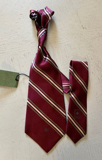 Neue Gucci Herren Big Gimental 5,5 Zoll Seidenhalskrawatte Burgund Italien