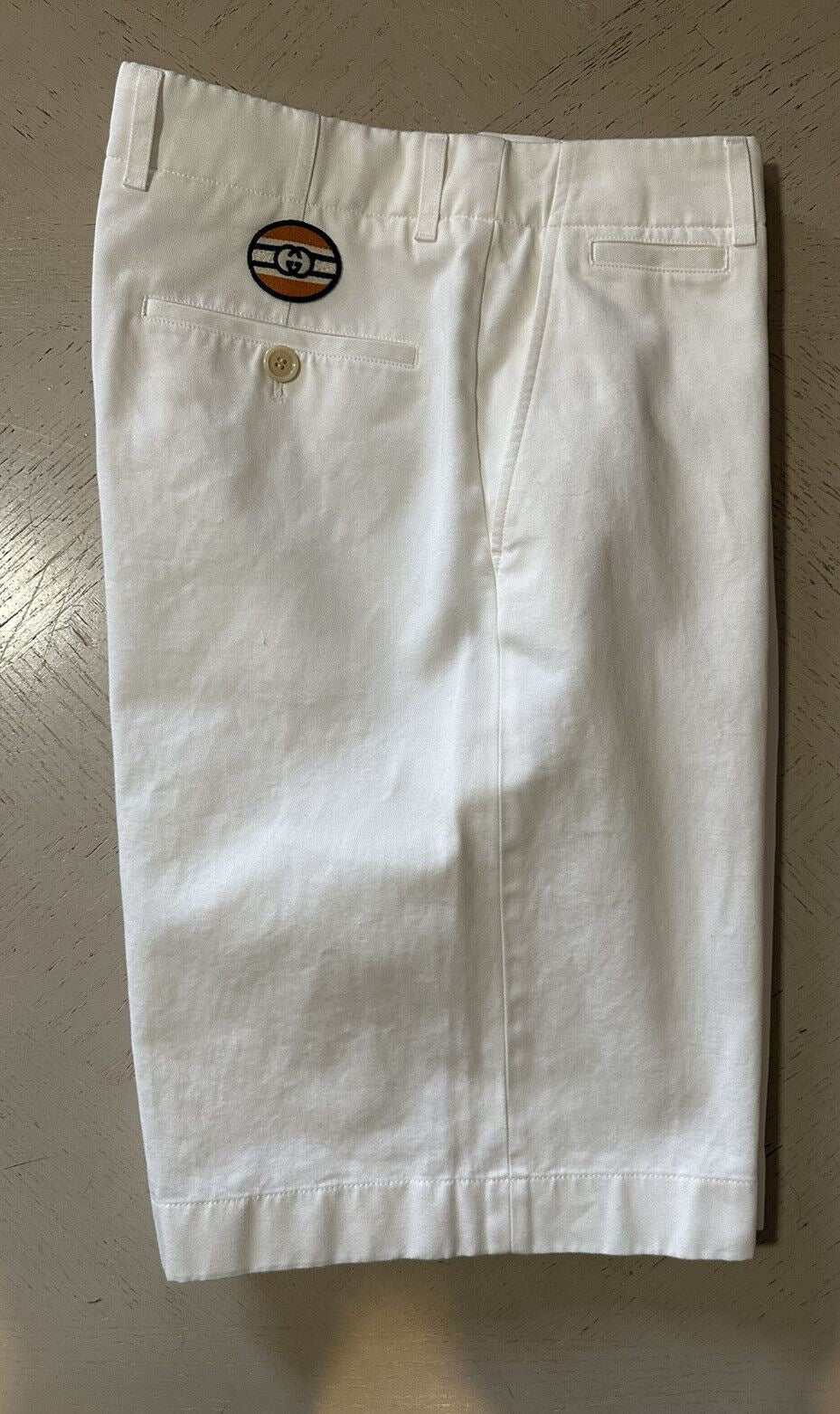 NWT $880 Gucci Mens Military Cotton Short Pants Color Milk 30 US/46 Eu Italy