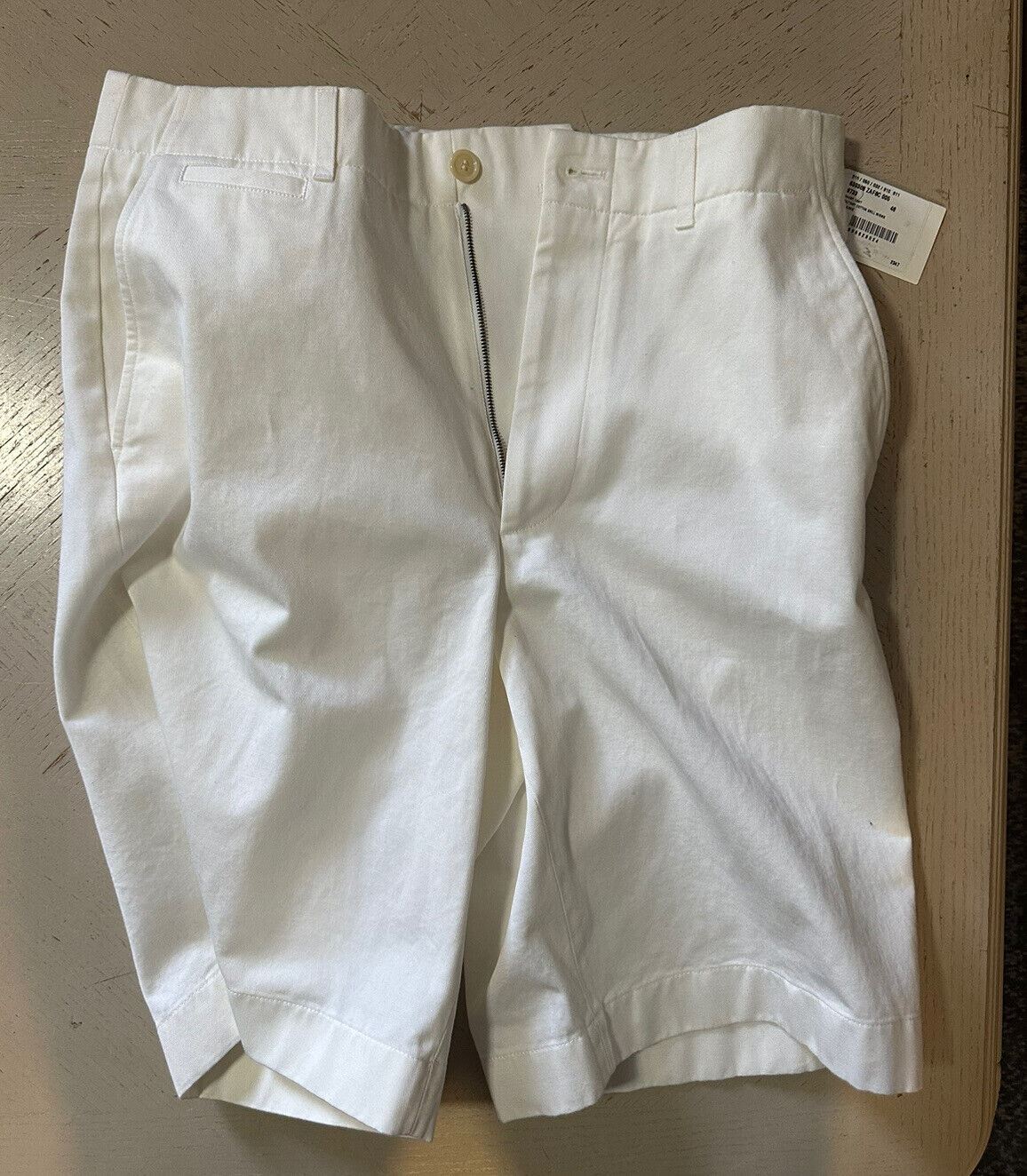 Neu mit Etikett: 880 $ Gucci Herren-Shorts aus Militär-Baumwolle, Farbe Milch, 30 US/46 Eu, Italien