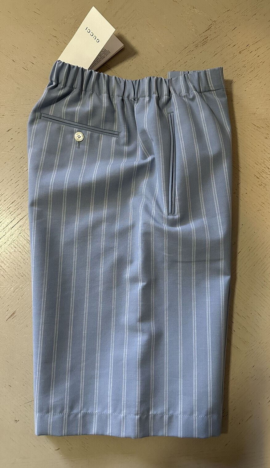 NWT $780 Gucci Men Light Weight Short Pants Color Blue 30 US/46 Eu Italy